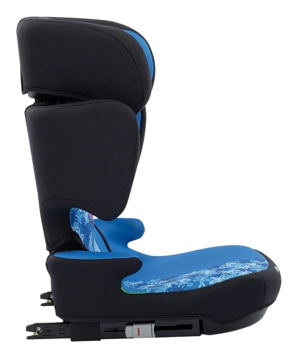 Bebeconfort Hera I-Fix sedd från sidan med ISOFIX-fästen och frigöringsknapp synliga