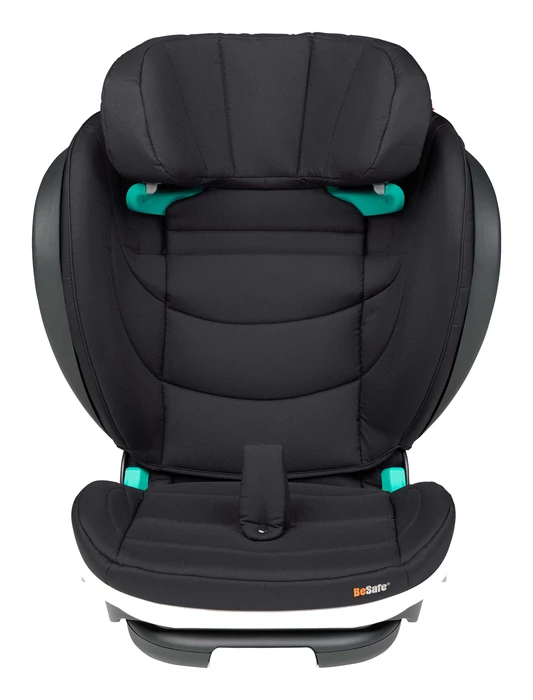 BeSafe Flex FIX 2 framifrån med synliga bältesguider och SIP+ sidokrocksskydd