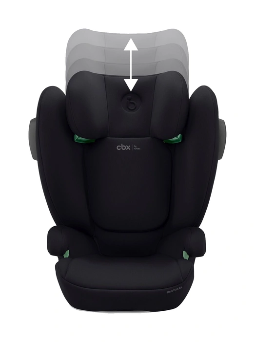CBX Solution B3 i-Fix framifrån med nackstödsjustering i 12 lägen
