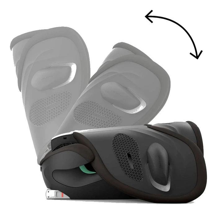 Cybex Solution G2 i-Fix visar vikningsmekanismen i tre steg