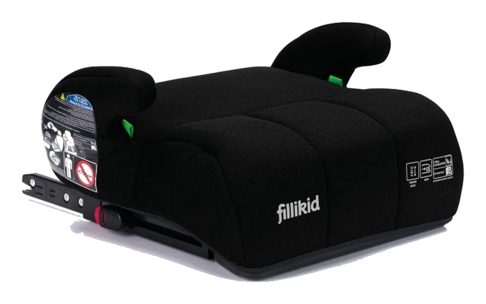 Fillikid Comfort ISOFIX-variant snett framifrån med utfällda ISOFIX-armar