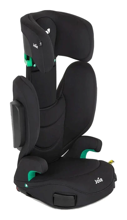 Joie i-Trillo FX med nackstödet i högsta läge, visar höjdjusteringens omfång