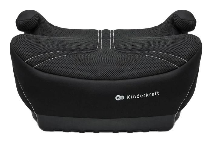 Kinderkraft I-BOOST 2 PRO framifrån med vadderade armstöd och sittyta i mesh-tyg