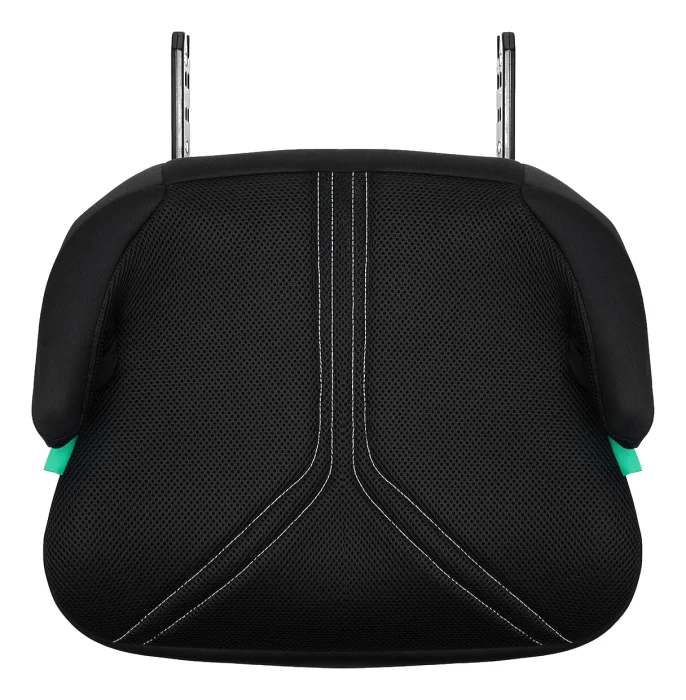 Kinderkraft I-BOOST 2 PRO undersida med ISOFIX-kontakter och mesh-tyg