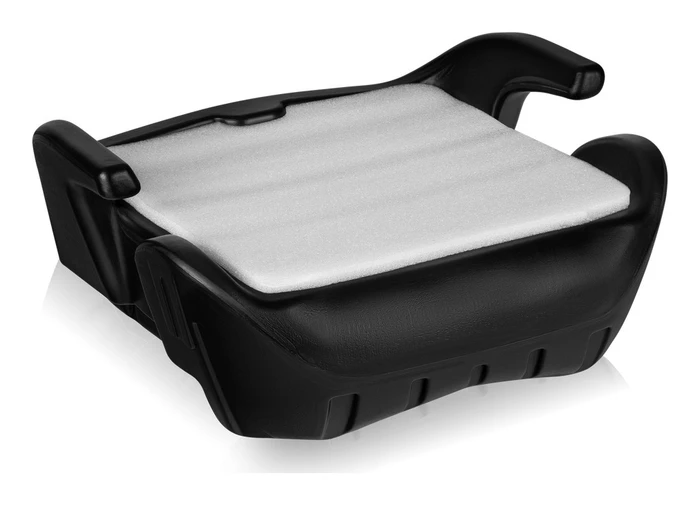 Lionelo Luuk i-Size utan överdrag, visar HDPE-plastskalet och EPE-skumstoppningen