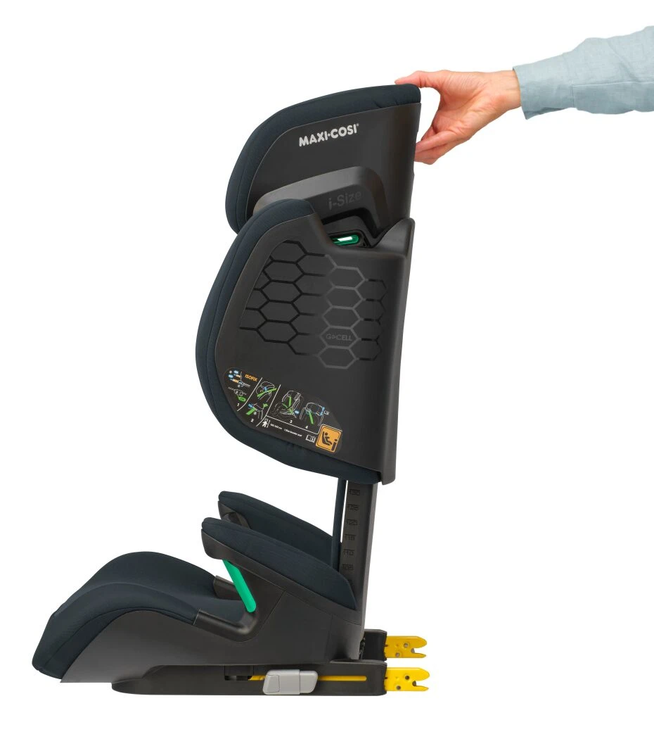 Maxi-Cosi Rodifix M sidovy som visar nackstödets höjdjustering