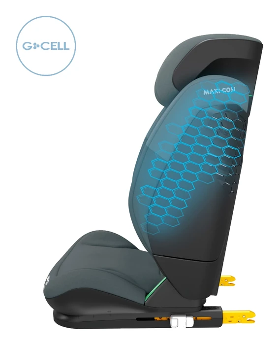 Maxi-Cosi RodiFix S i-Size sidovy med G-CELL bikakestruktur synlig i skalet