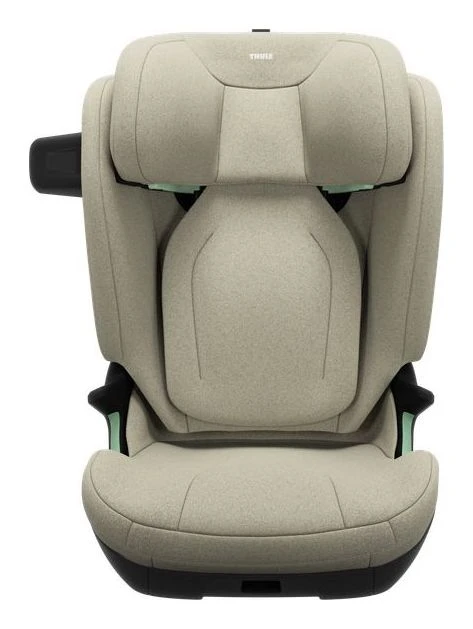 Thule Palm i Soft Beige sedd rakt framifrån, visar sitsens form och stoppning